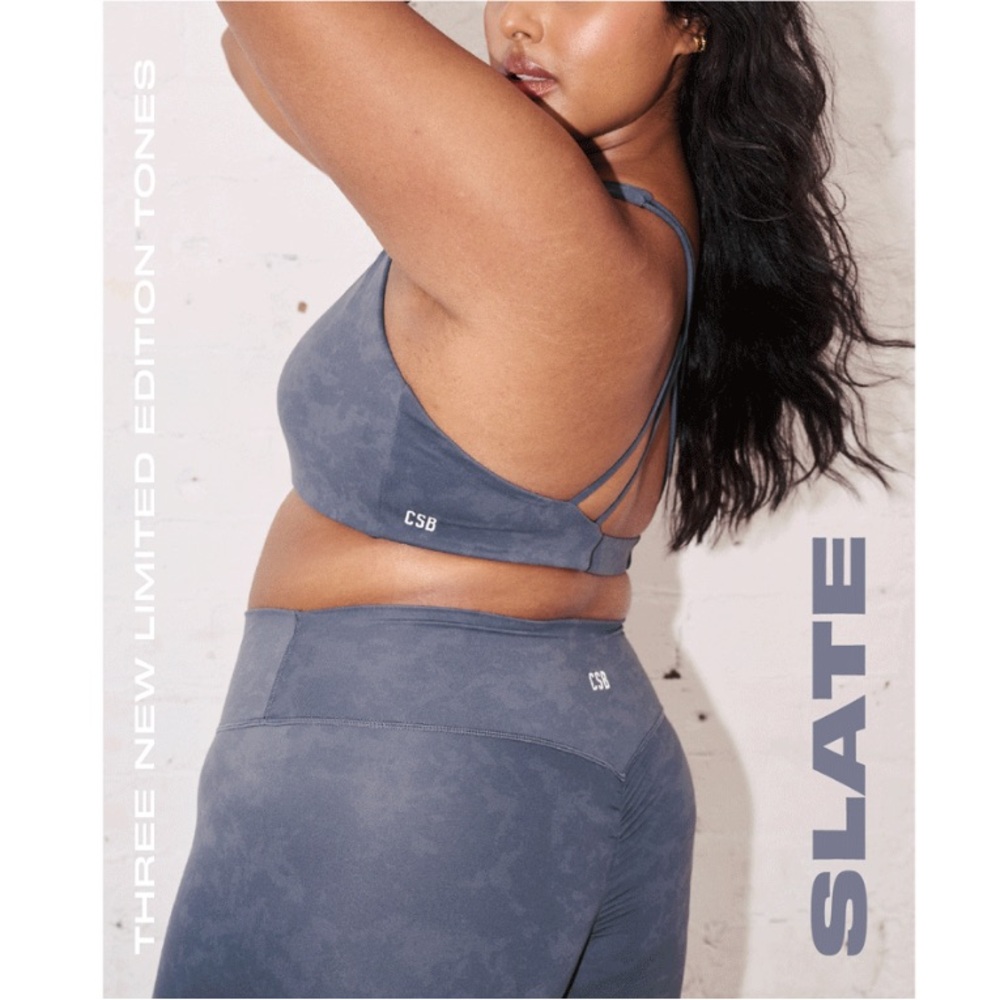 Crop Shop Boutique Fade Slate 🪨 Leggings Small